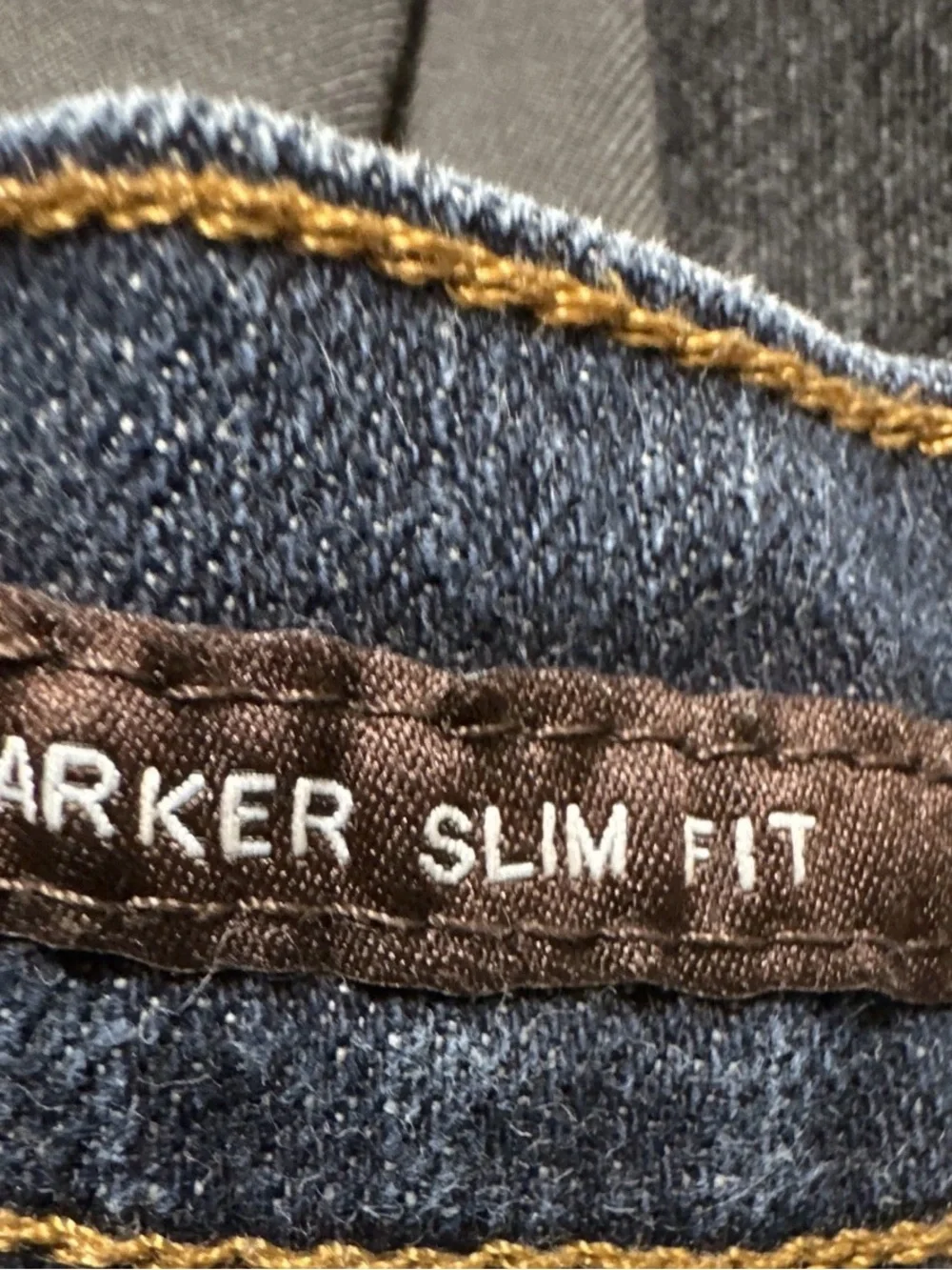 Michael Kors Parker Slim-Fit Stretch Jeans Mens Size 36 x 32 Blue Denim